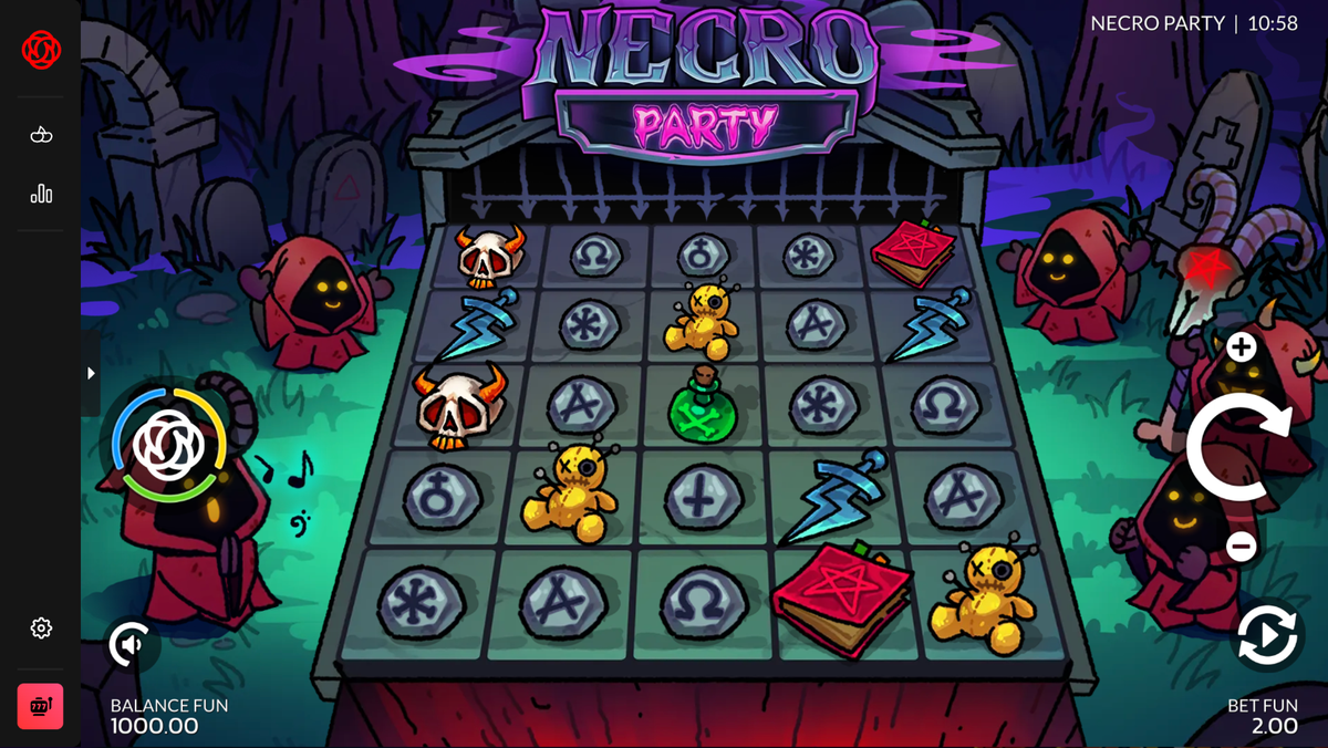 Игровое поле Necro Party пять на пять от 7Rings Gaming.