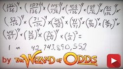 Видео о вероятности идеальной скобки