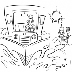 Математическая головоломка со снегоуборочной машиной