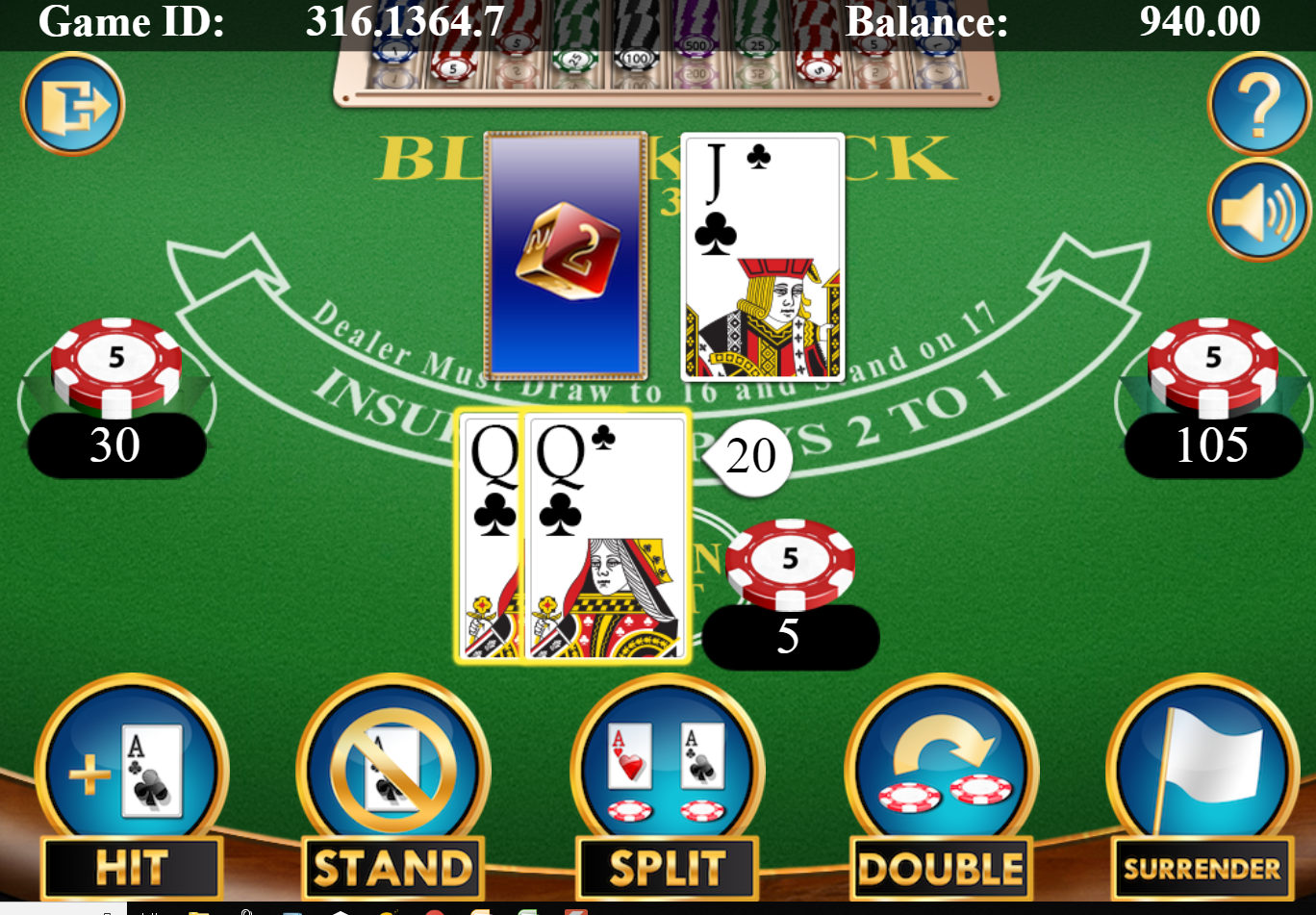Blackjack side bet