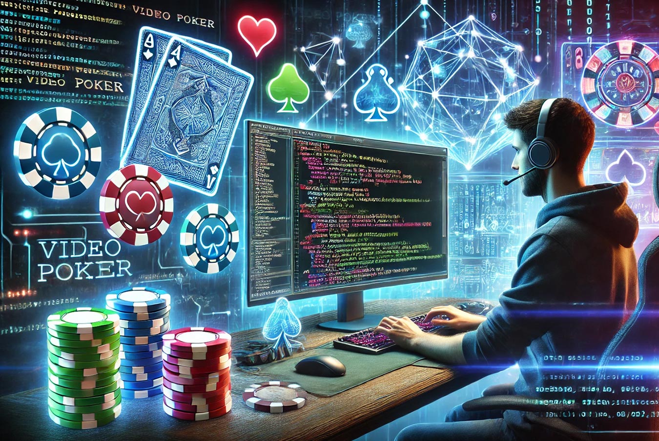 Programming video poker code