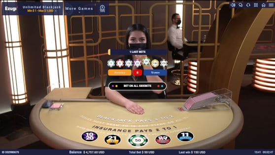 Ezugi-new-blackjack-side-bets