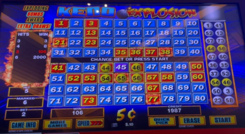 Пример взрыва кено 2