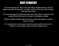 Правила игры Slingo «Сделка или нет» 7