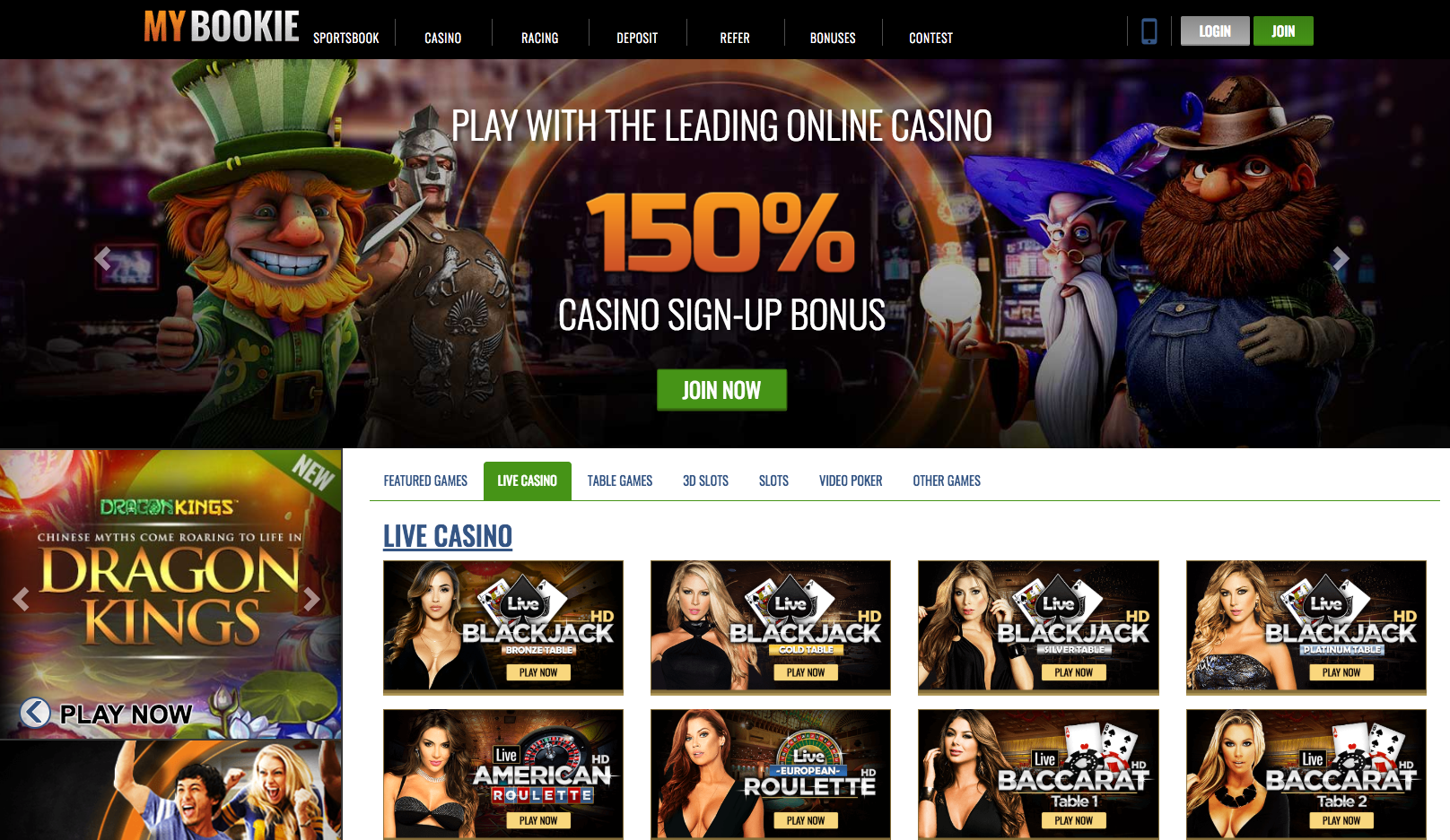 Казино MyBookie