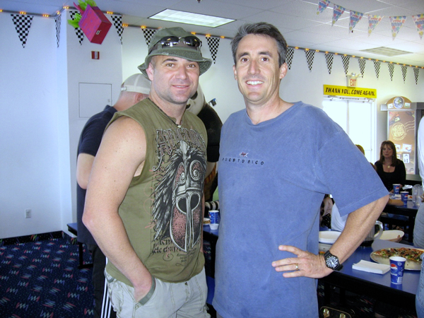 с Андре Агасси на мини-гран-при в Лас-Вегасе