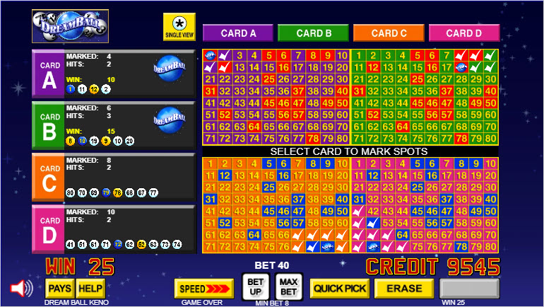 кено с мячом мечты