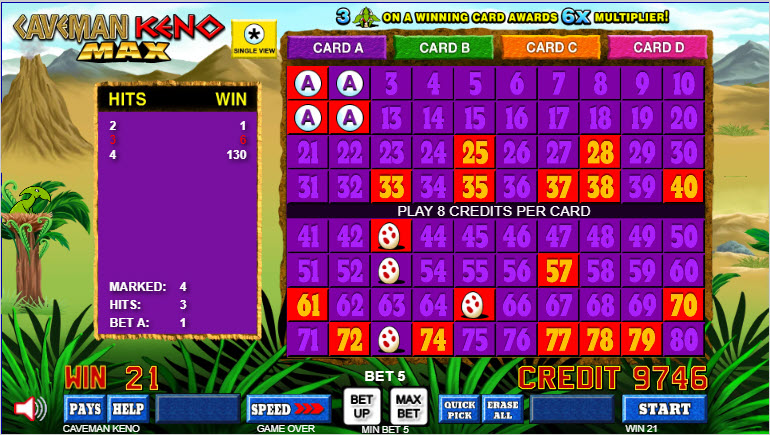 карта пещерного человека