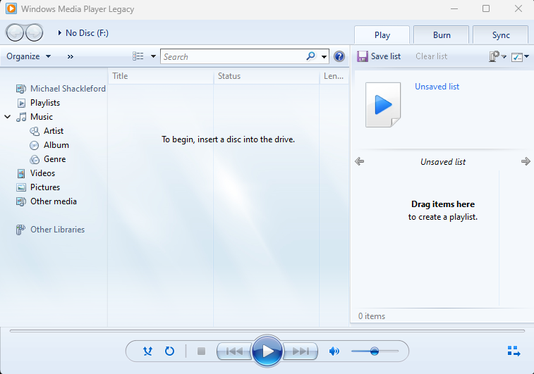 Устаревший Windows Media Player