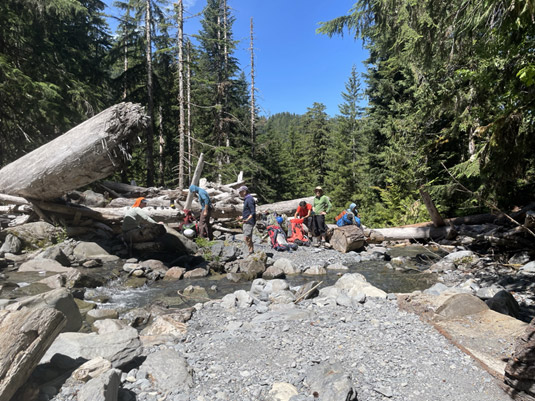 Переправа через ручей